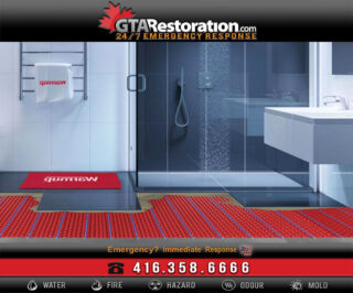 Radiant floor heating system in Florida can prevent bathroom mold