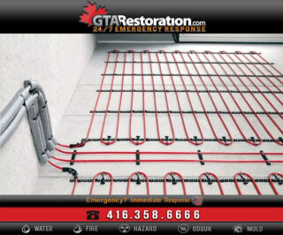 Radiant floor heating system will prevent mold