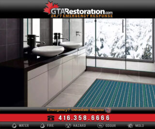 Radiant floor heating systems will prevent bathroom mold