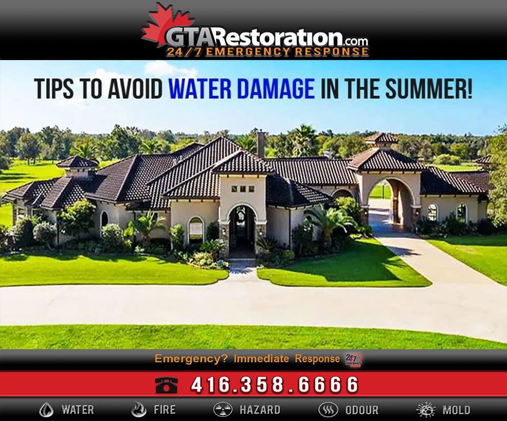 How to prevent water damage in the summer